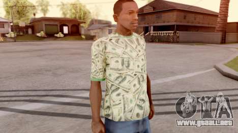 T-Shirt Dollar Style para GTA San Andreas