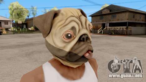 Máscara De Perro Pug para GTA San Andreas