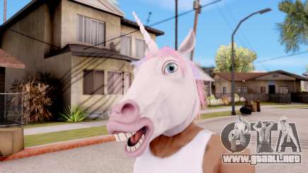 Máscara De Unicornio para GTA San Andreas