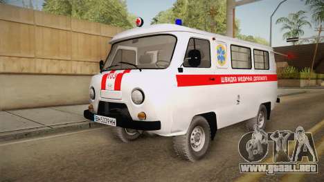 UAZ-452 de la Ambulancia de la ciudad de Odessa para GTA San Andreas