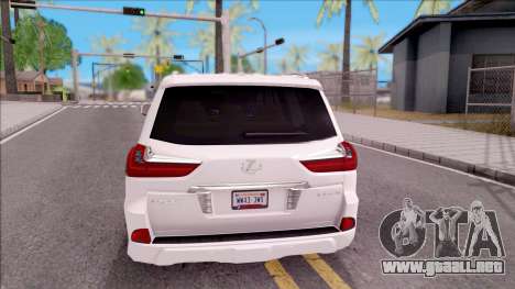 Lexus LX570 2016 para GTA San Andreas