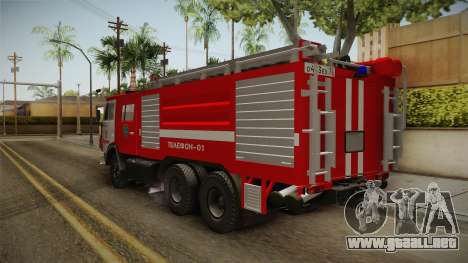 KamAZ 53212 camión de Bomberos en la ciudad de A para GTA San Andreas
