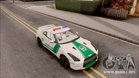 Nissan GT-R R35 Dubai High Speed Police para GTA San Andreas