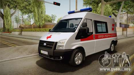 Ford Transit Ambulancia de la ciudad de Kharkov para GTA San Andreas