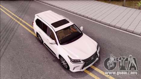 Lexus LX570 2016 para GTA San Andreas