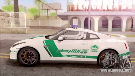 Nissan GT-R R35 Dubai High Speed Police para GTA San Andreas