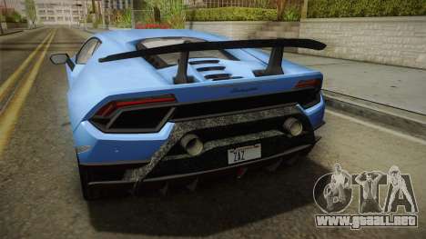 Lamborghini Huracan Performante LP640-4 2017 v2 para GTA San Andreas