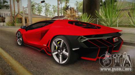 Lamborghini Centenario LP770-4 v2 para GTA San Andreas