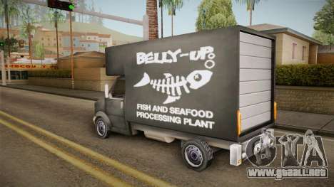 GTA SA DLC - Triad Fish Van para GTA San Andreas