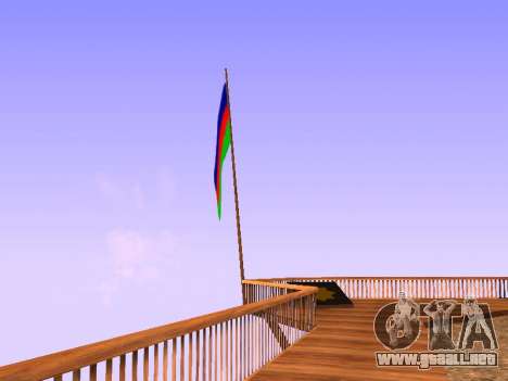 Azerbaijan Flag on Mount Chiliad para GTA San Andreas