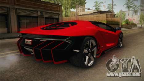 Lamborghini Centenario LP770-4 v2 para GTA San Andreas