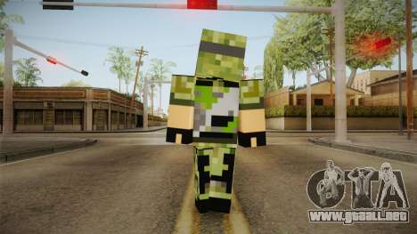 Minecraft Swat Skin para GTA San Andreas