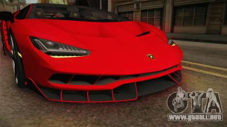 Lamborghini Centenario LP770-4 v2 para GTA San Andreas