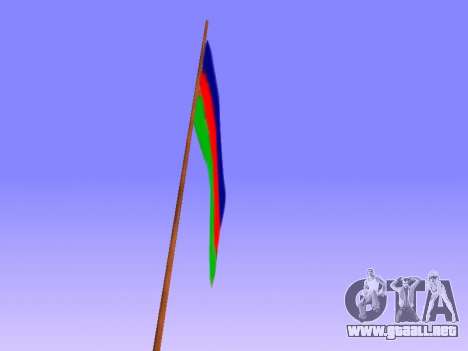 Azerbaijan Flag on Mount Chiliad para GTA San Andreas