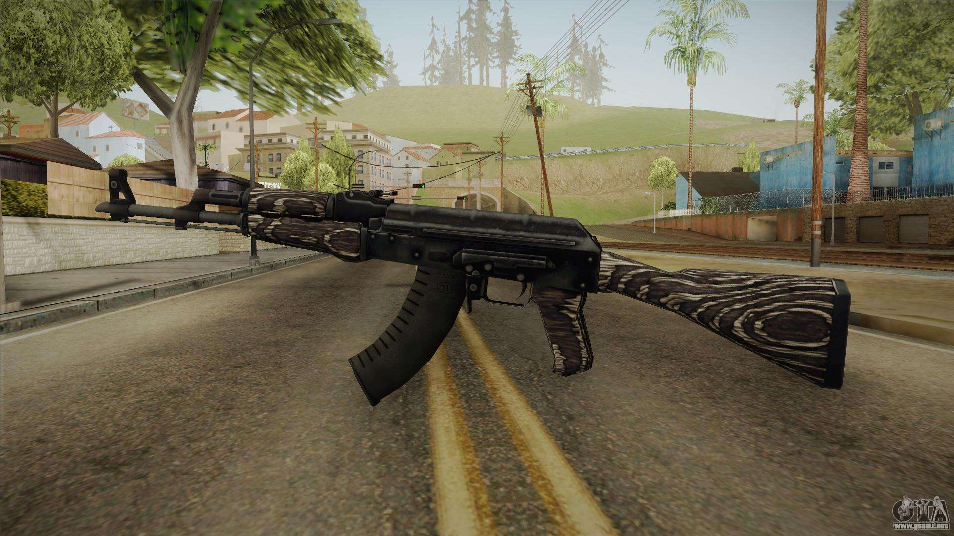 CS GO AK47 Black Laminate Skin para GTA San Andreas