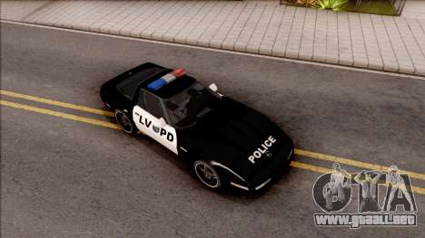 Chevrolet Corvette C4 Police LVPD 1996 para GTA San Andreas