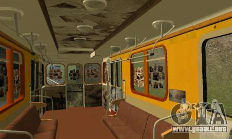 Un Histórico Vagón De Metro para GTA San Andreas