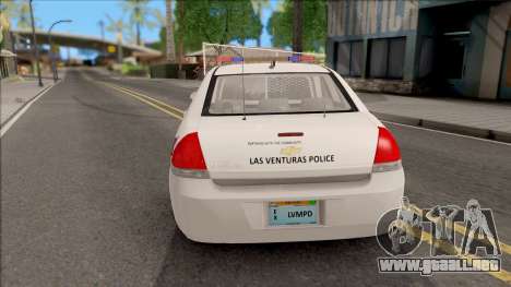 Chevrolet Impala Las Venturas Police Department para GTA San Andreas