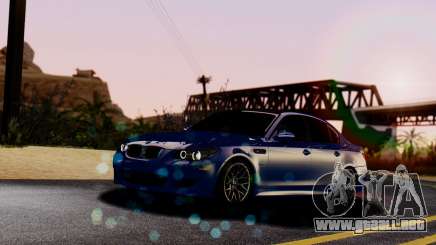 El BMW M5 E60 turquesa para GTA San Andreas