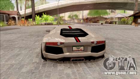 Lamborghini Aventador Shark New Edition White para GTA San Andreas