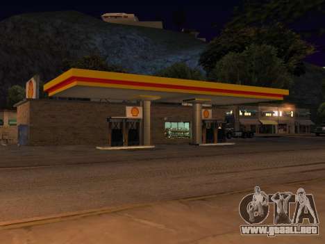 Shell Gas Station In Dillimore para GTA San Andreas