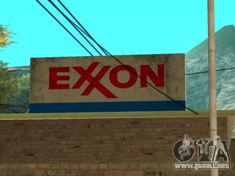 Exxon Gas Station para GTA San Andreas