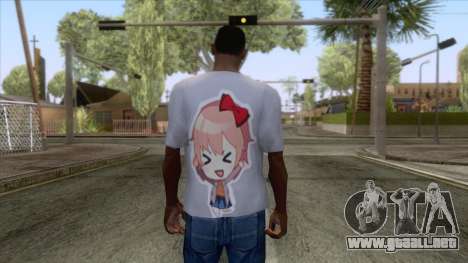 Doki Doki Sayori T-Shirt para GTA San Andreas