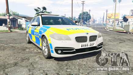 BMW 525d Touring Metropolitan Police [replace] para GTA 5