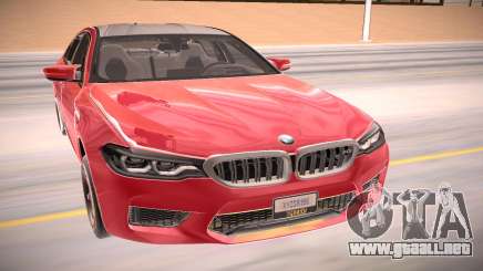 El BMW M5 F90 rojo para GTA San Andreas