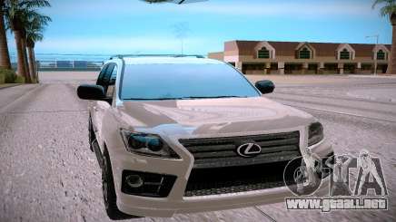 Lexus LX570 silver para GTA San Andreas