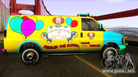 GTA V Vapid Clown Van para GTA San Andreas