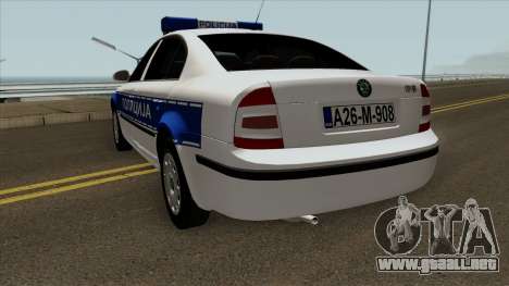 Skoda SuperB Policija Republike Srpske para GTA San Andreas