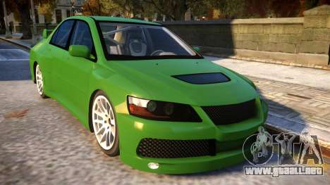 Mitsubishi Lancer Evolution VIII MR NFS Edition para GTA 4