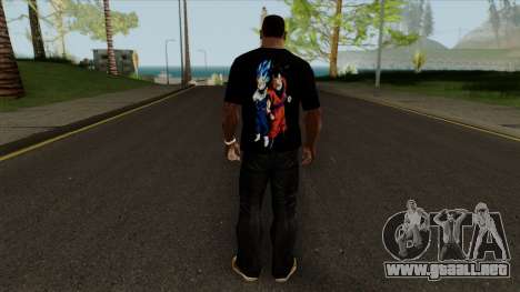 Dragon Ball Super Goku & Vegeta T-Shirt para GTA San Andreas