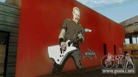 James Hetfield Metallica Art Wall para GTA San Andreas