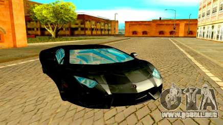 Lamborghini Aventador чёрный para GTA San Andreas