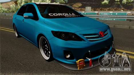 Toyota Corolla Society Vnzla para GTA San Andreas