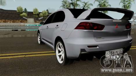 Mitsubishi Lancer Evolution X Light Tuning para GTA San Andreas