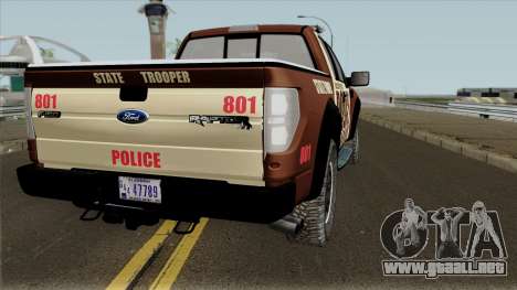 Ford F-150 Raptor 2016 Bone County Police para GTA San Andreas