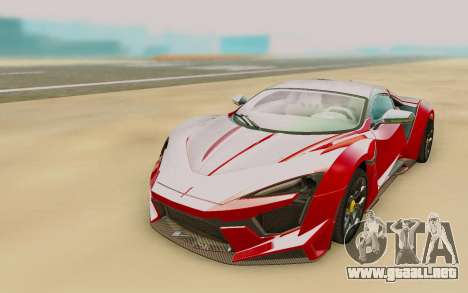 W Motors Fenyr SuperSport para GTA San Andreas