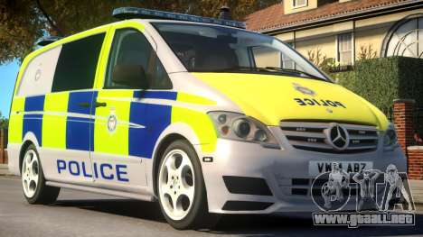 Mercedes-Benz Vito Police V.1.3 para GTA 4