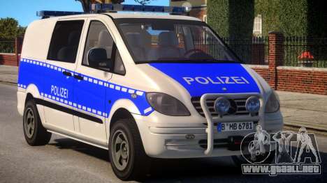 Mercedes Benz Vito German Police para GTA 4