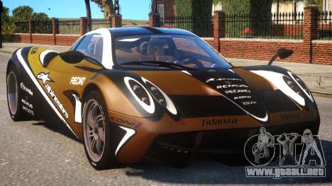 Pagani Huayra Alpinestars para GTA 4
