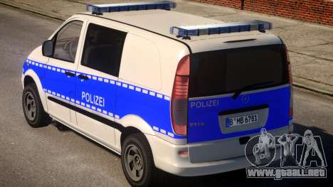 Mercedes Benz Vito German Police para GTA 4