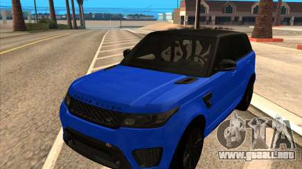 Range Rover SVR para GTA San Andreas
