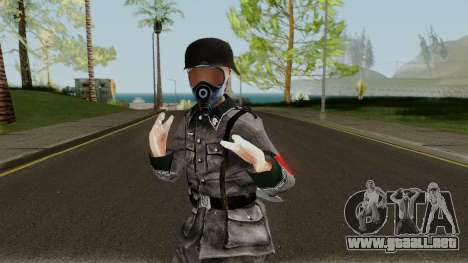 SS Nazi Skin with Gasmask para GTA San Andreas