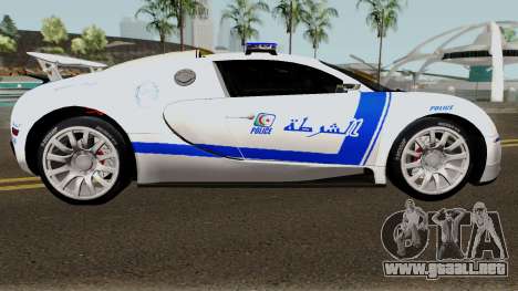 Bugatti Veyron 16.4 Algeria Police 2009 para GTA San Andreas