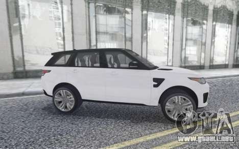 Land Rover Range Rover Sport SVR para GTA San Andreas