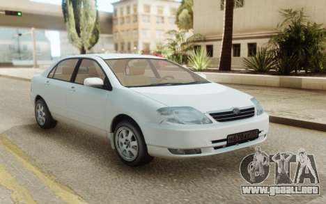 Toyota Corolla Sedan 2001 para GTA San Andreas