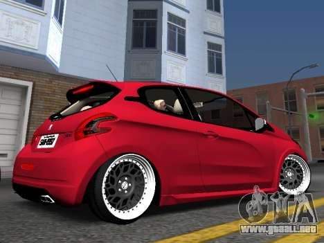 Peugeot 208 GTI black STANCE para GTA San Andreas